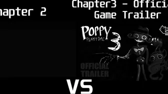 Poppy Playtime Chapter 2 Trailer vs. Poppy Playtime Chapter 3 - OFFICIAL GAME TRAILER - Comparison