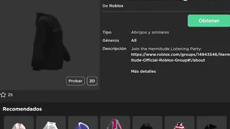 CÓMO CONSEGUIR SOMBRERO y BUZO HERMITUDE GRATIS en ROBLOX