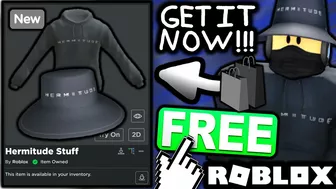 FREE ACCESSORIES! HOW TO GET Hermitude Black Logo Hat & Hoodie! (ROBLOX Hermitude Listening Party)