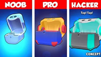 NOOB vs PRO vs HACKED ☘️/Brawl Stars/concept