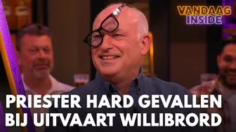 René zag priester keihard vallen tijdens uitvaart Willibrord Frequin | VANDAAG INSIDE