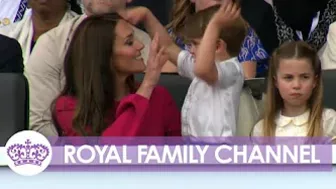 Mischievous Louis Can't Contain Himself at Jubilee Pageant