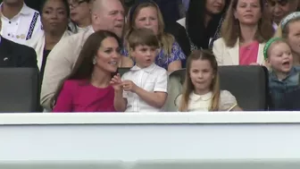 Mischievous Louis Can't Contain Himself at Jubilee Pageant