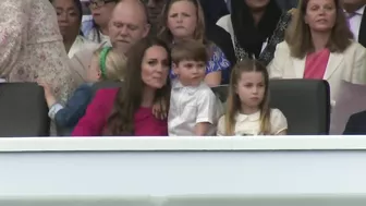 Mischievous Louis Can't Contain Himself at Jubilee Pageant