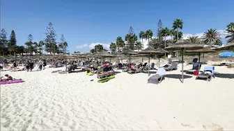 IBIZA Beach Summer - Beautiful Beach of Nissi Amazing Clear Water Walking 4K Video