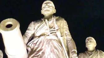 Shivaji Maharaj statue at Juhu beach, Mumbai