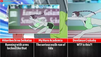 Weirdest Runs in Anime I Different Anime Runs I Anime Senpai Comparisons