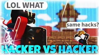 HACKER vs HACKER in Roblox BedWars.. ????????