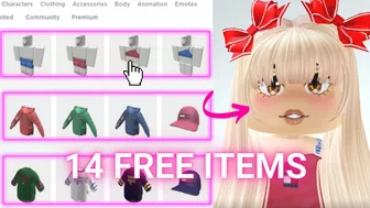 14 FREE ROBLOX ITEMS- ????????