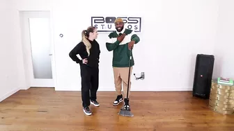 TikTok Broom Challenge with tWitch and Allison! Can we do it?