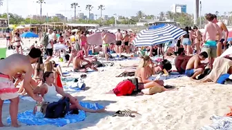 Barcelona beach walk 2022/ beach Bogadell