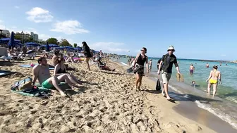 IBIZA Beach Summer - Beautifu Beach Fig Tree Cyprus Sandy Beach Sunny Walking 4k