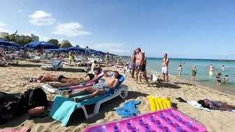 IBIZA Beach Summer - Beautifu Beach Fig Tree Cyprus Sandy Beach Sunny Walking 4k