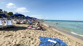 IBIZA Beach Summer - Beautifu Beach Fig Tree Cyprus Sandy Beach Sunny Walking 4k