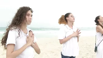 Copacabana beach hug on World Ocean Day