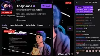 Andy prende stream en Twitch Pero....