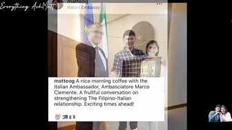 Matteo at Sarah Bumisita sa Italian Embassy. Para sa Travel na Kaya??