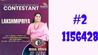 ????LIVE: Voting Result Today 6 PM | Asianet Hotstar BiggBoss Malayalam Season 4 Latest Vote Result