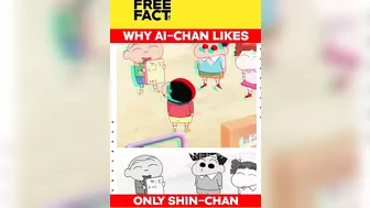 Why Ai-chan likes only shinchan in shinchan anime series | #shorts #freefacts #shinchan