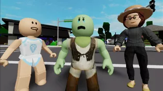 LITTLE SHREK RUNNING FOR HIS LIFE | Funny Roblox Moments | Brookhaven ????RP