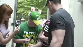 John Cena meets teen who fled Ukraine