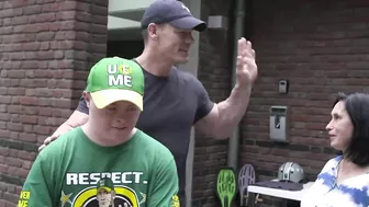 John Cena meets teen who fled Ukraine