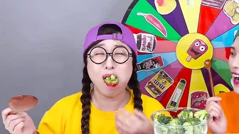 Giant VS Small Food Challenge DONA