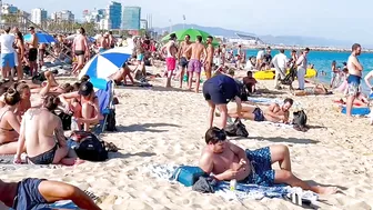 Barcelona beach walk / beach Bogadell ????️????????Spain best beaches