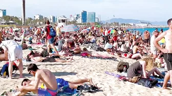 Barcelona beach walk / beach Bogadell ????️????????Spain best beaches