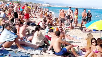 Barcelona beach walk / beach Bogadell ????️????????Spain best beaches