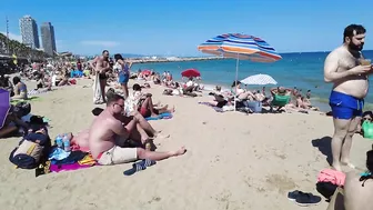 Beach Walk Spain - Barceloneta Beach - June 2022 - 4K Ultra HD