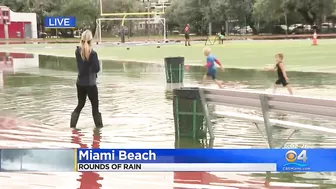 Heavy rain soaks Miami Beach