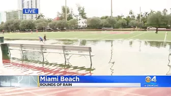 Heavy rain soaks Miami Beach