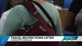 Travel restrictions lifted, CLT Airport sees large crowds