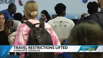 Travel restrictions lifted, CLT Airport sees large crowds