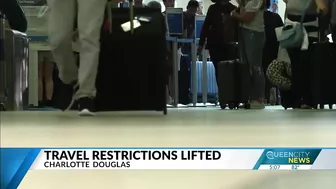 Travel restrictions lifted, CLT Airport sees large crowds