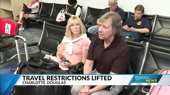 Travel restrictions lifted, CLT Airport sees large crowds