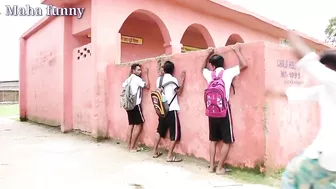 Best Amazing Funniest Video 2022/3idiets school boys Nonstop funny comedy video by maha funny