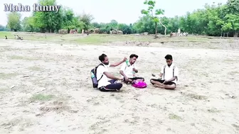 Best Amazing Funniest Video 2022/3idiets school boys Nonstop funny comedy video by maha funny