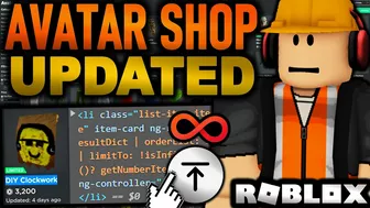 Avatar Shop Infinite Scrolling UPDATE! PAGES CRASHING FIXED? (ROBLOX)