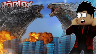 GODZILLA 2014 vs GODZILLA 2019 Destroy Each Other - ROBLOX