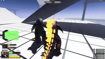 GODZILLA 2014 vs GODZILLA 2019 Destroy Each Other - ROBLOX