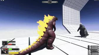 GODZILLA 2014 vs GODZILLA 2019 Destroy Each Other - ROBLOX