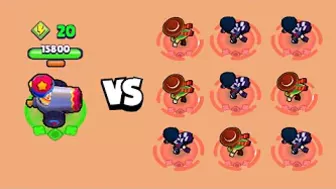 Boss Bonnie VS 9 Edgars | 1VS9 | Brawl Stars