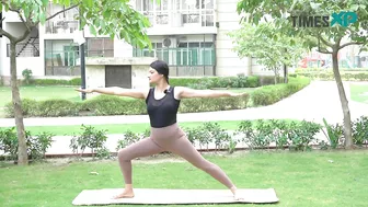 How To Warrior Pose | Health Benefits Of Virabhadrasana | Warrior Pose In Yoga| TimesXP Yoga