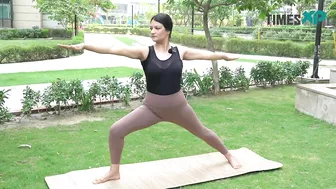 How To Warrior Pose | Health Benefits Of Virabhadrasana | Warrior Pose In Yoga| TimesXP Yoga