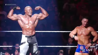 Theory attacks Bobby Lashley during a Pose-Down challenge: Raw, June 13, 2022