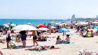 Beach Bogadell/ Barcelona beach walk ????️????????walking Spain best beaches