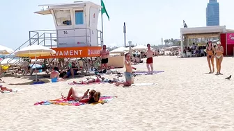 Beach Bogadell/ Barcelona beach walk ????️????????walking Spain best beaches