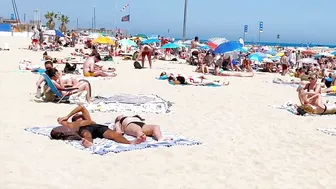 Beach Bogadell/ Barcelona beach walk ????️????????walking Spain best beaches